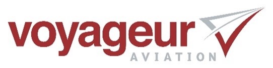 picture of model plane with voyageur airways logo